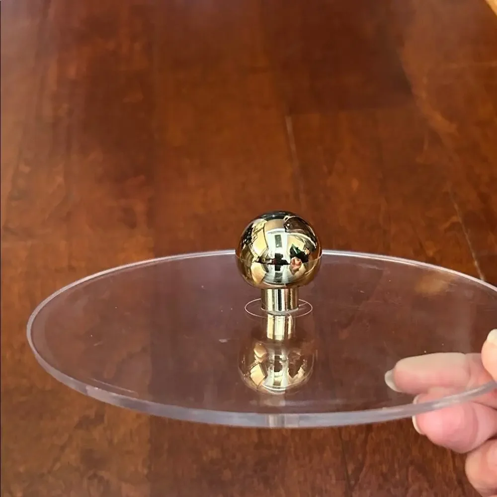 Georges Briard Vintage Mid Century Modern Gold Ice Bucket with Lid and Handle